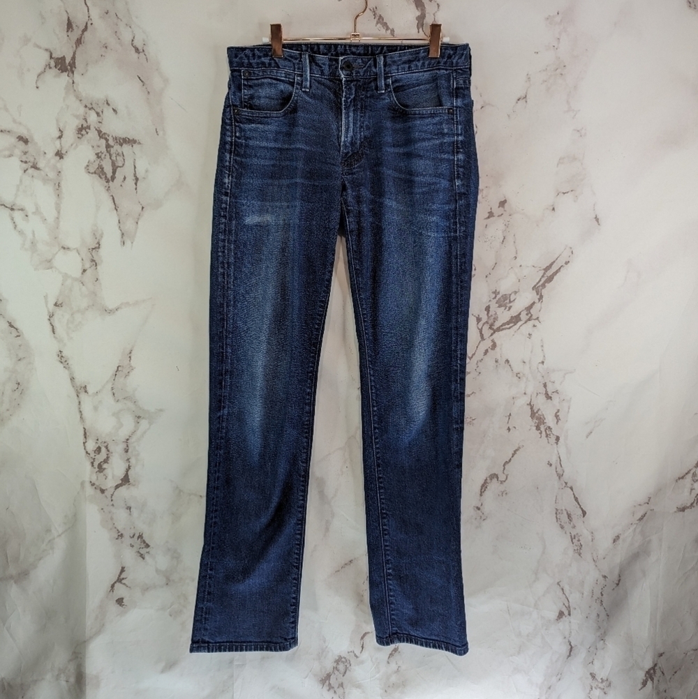 Bonobos Jeans Mens 29 X 32 Athletic Dark Wash Straight Leg Taper Organic